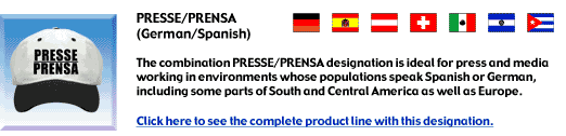 PRESSE/PRENSA Designation